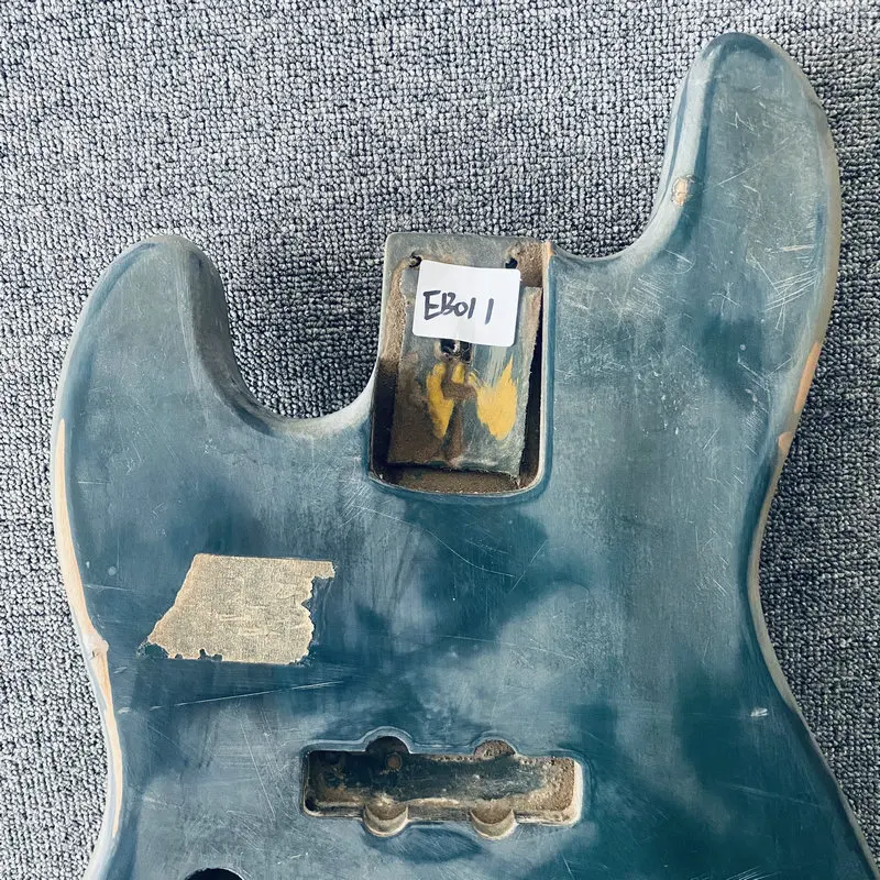 EB011 Jazz Bass Paint and Wood Damages Left Hand Electric Bass Unfinished Body for Replace and Personal DIY Use Special Sales