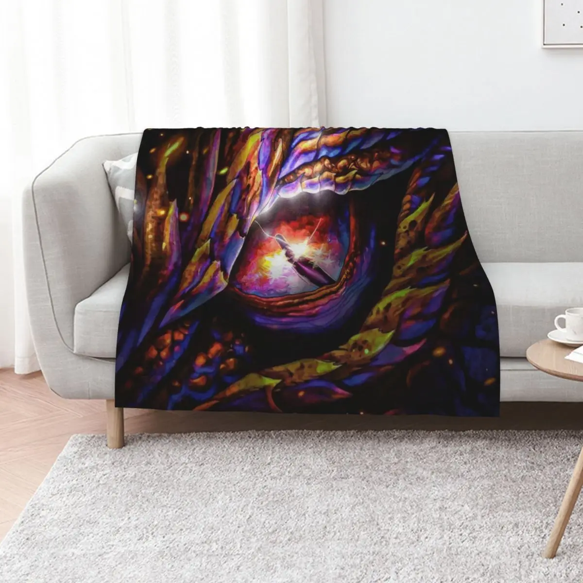 The dragon's eye Throw Blanket Bed covers Sleeping Bag Summer Sofas Moving Single Blankets
