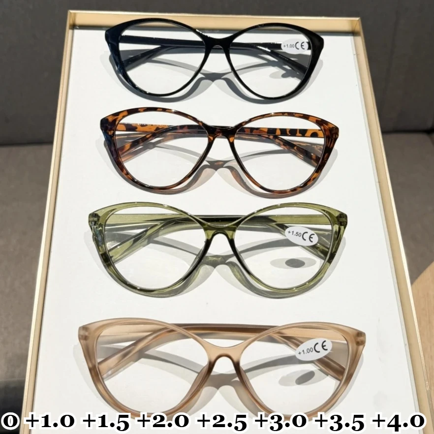 

Neutral New Fashionable Reading Glasses Cat-eye Frame Blue Light Protection Reading Glasses Fashionable High-definition Glasses