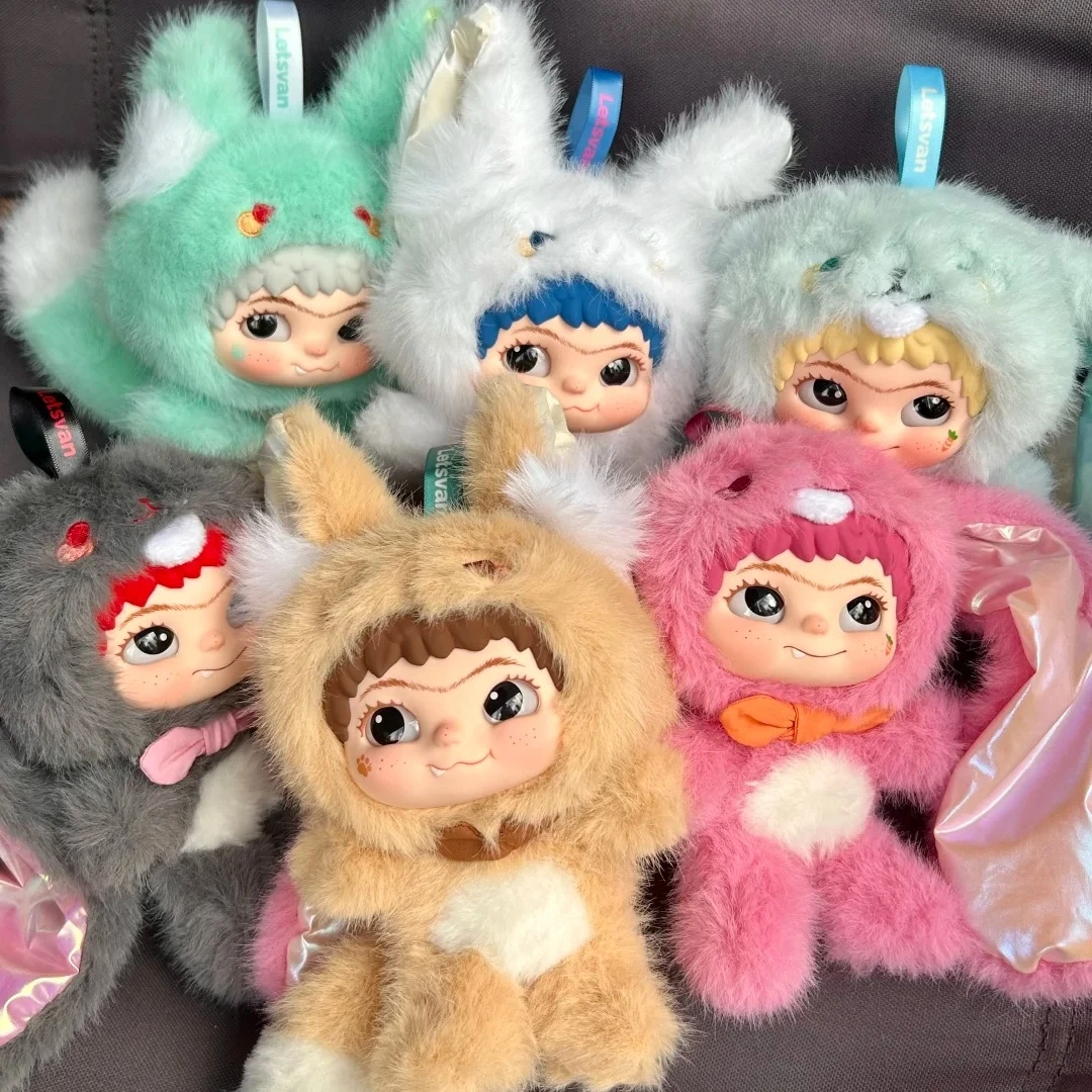 

Genuine Wakuku V2 Fox And Bunny Trick Or Treat Series Vinyl Plush Blind Box Cute Anime Character Doll Model Ornaments Toy Gift