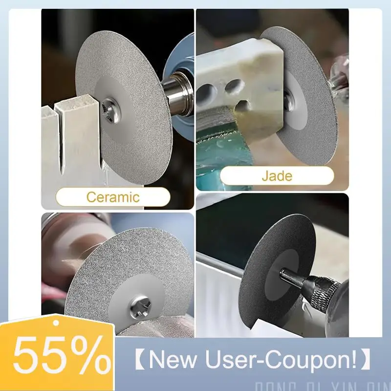【빠른 배송】 Dremel용 25Pcs 다이아몬드 그라인더 비트 및 커팅 휠 세트, 1/8 인치 생크가 있는 그라인딩 버 드릴 비트, 커팅 W