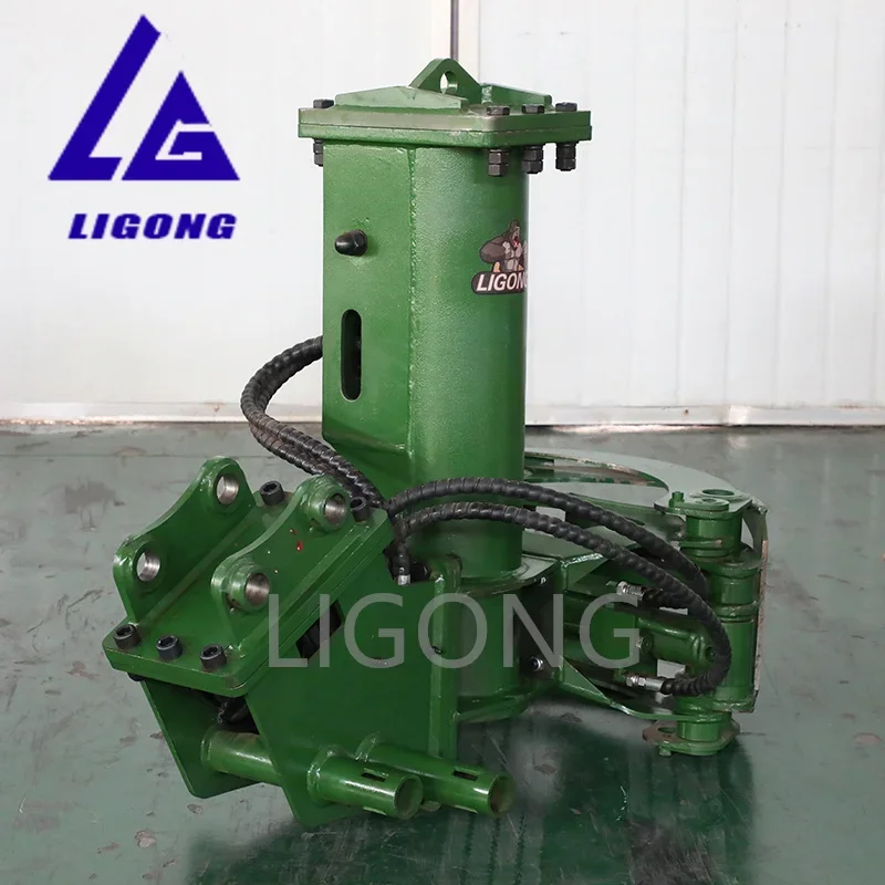 Compact Box Type Silent Hammer with Hydraulic Grapple and Pilling Chisel Tool