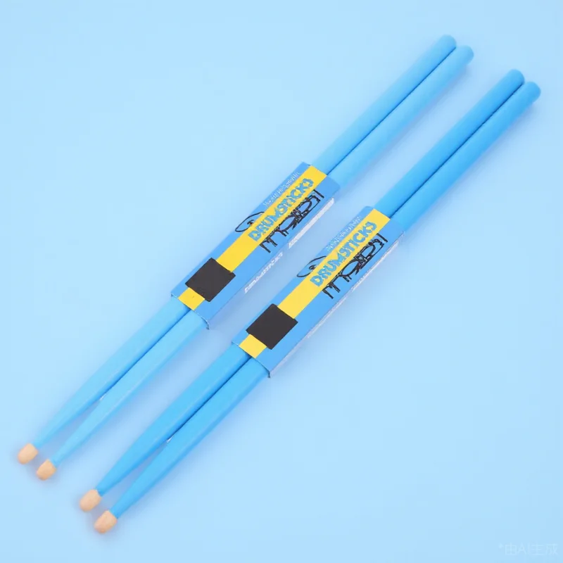 

4pcs Drumsticks Maple Wood Slip-Resistant Durable Lightweight Percussion Instrument Sticks Beginners Kids Smooth Grip All Drum