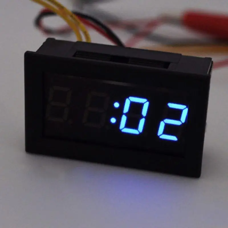 

E1PC Светодиодный DIY автомобиль Электронный часовой комплект автомобиль автомобиль Timer Timer Светодиод