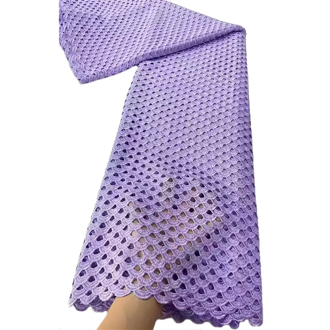 

Nigerian Tissue Cord Lace Fabric 2025 African Guipure Lace Wedding Party Material High Quality Milk Silk Lace Dress For Women