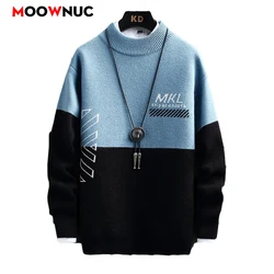 Fashion Sweater For Men Pullovers Men's Clothing Knit Men's Sweat-shirt Autumn Casual Hombre Warm Solid Spring Male Streetwear