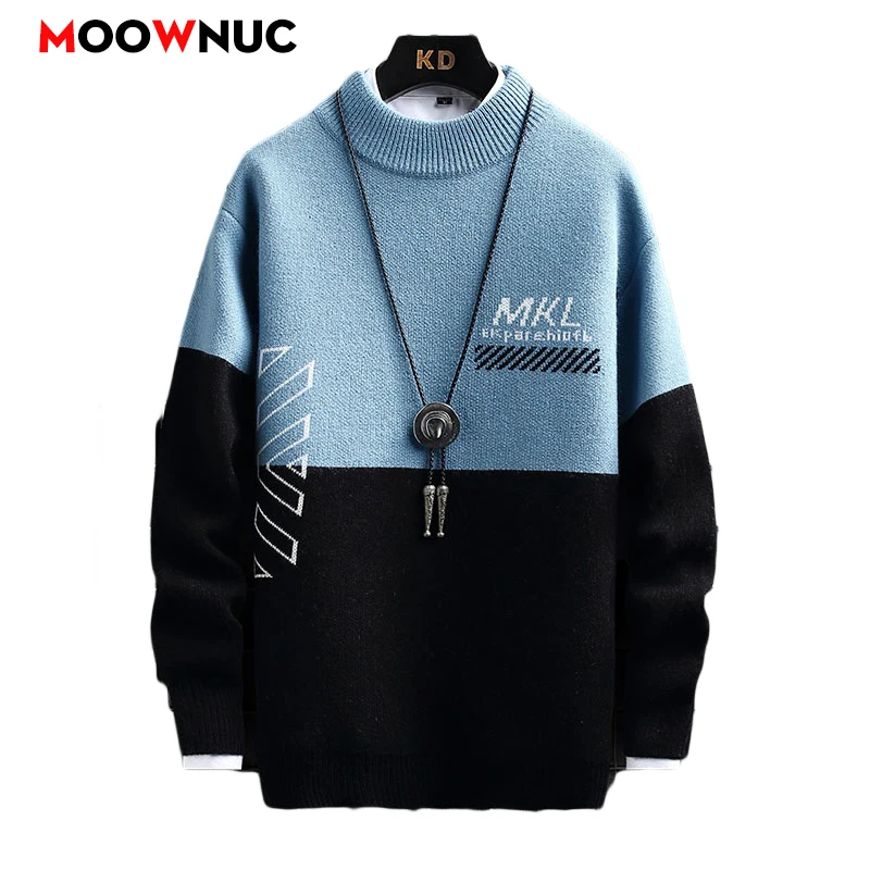Fashion Sweater For Men Pullovers Men's Clothing Knit Men's Sweat-shirt Autumn Casual Hombre Warm Solid Spring Male Streetwear