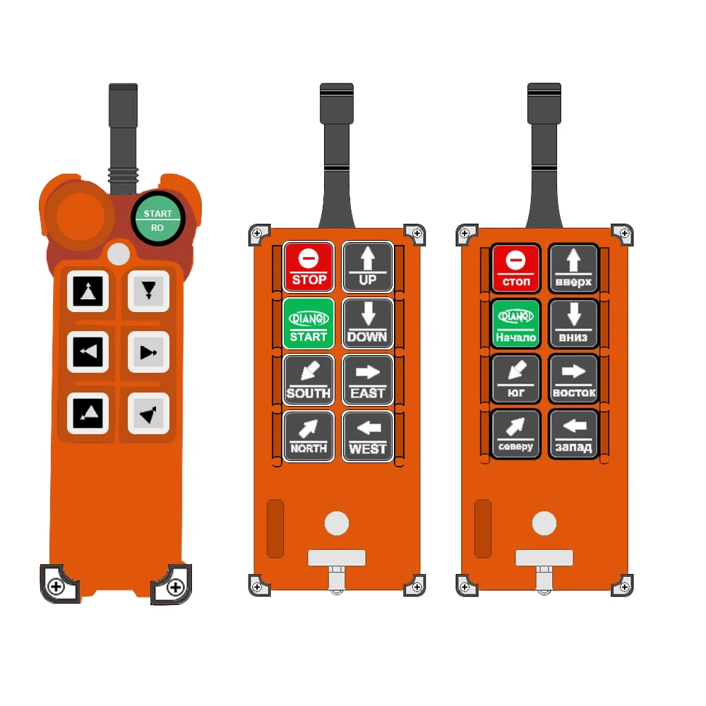 F21-E1/E1B Wireless Industrial Remote Controller Switches for Hoist Crane Control Hydraulic Lift Car 220V 380VAC 12-24V DC