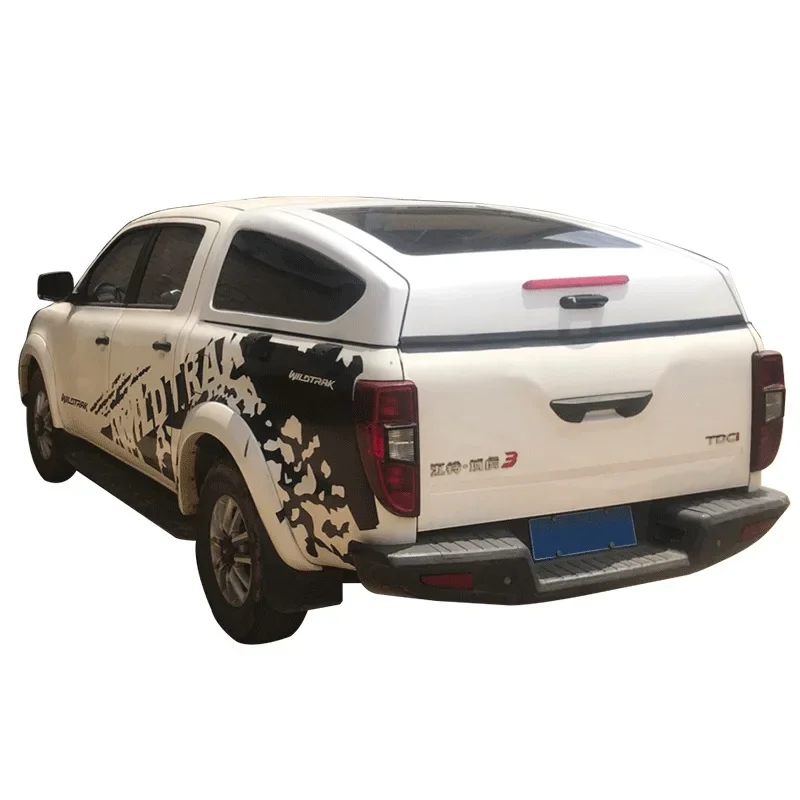 Extended flat-top high-top cargo box back cover pickup truck modification