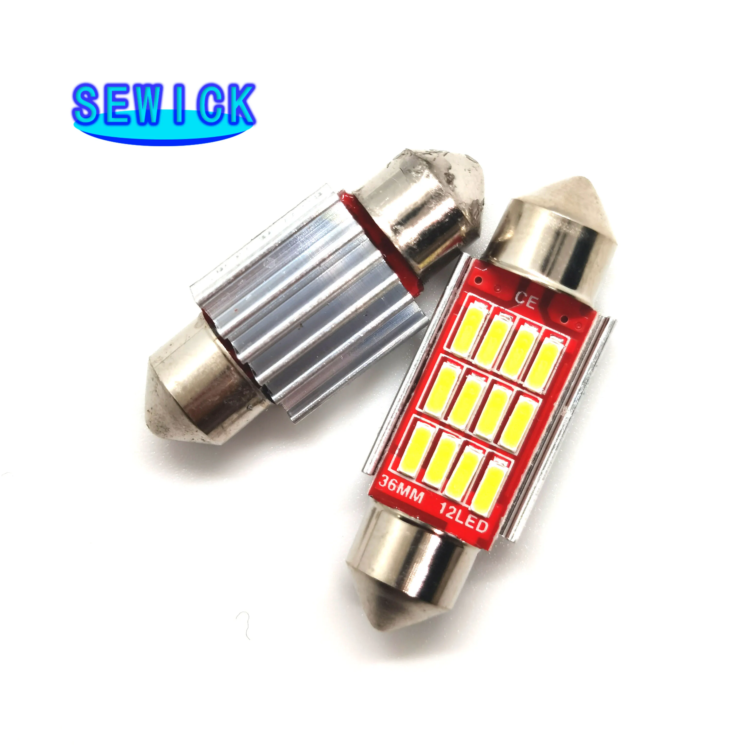 

500PCS Festoon C5W CANBUS NO Error Auto Light 12 SMD 4014 LED 31mm 36mm 39mm 41mm Car Interior Dome Lamp Reading Bulb White 12V