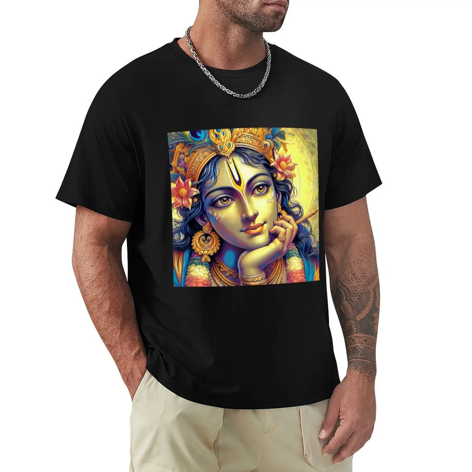 

Lord Krishna Divine Face T-Shirt graphic t shirt vintage funny meme t-shirts compression shirt men