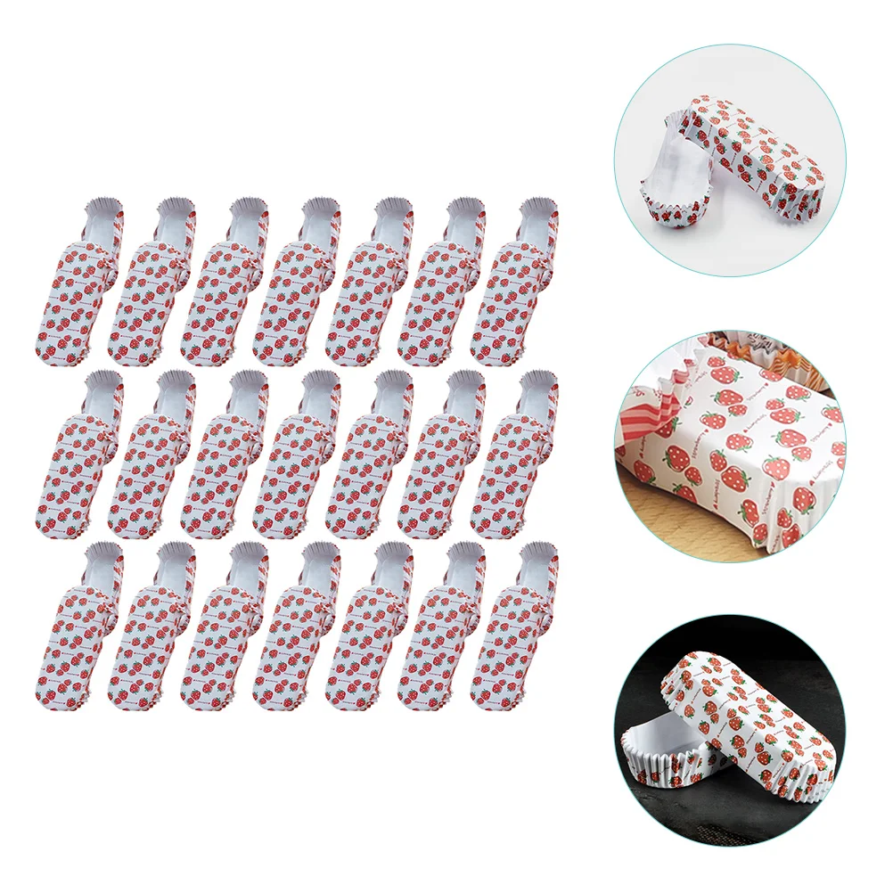 100pcs Hot Dog Trays Disposable Baking Cups Paper Trays Paper Hot Dog Trays