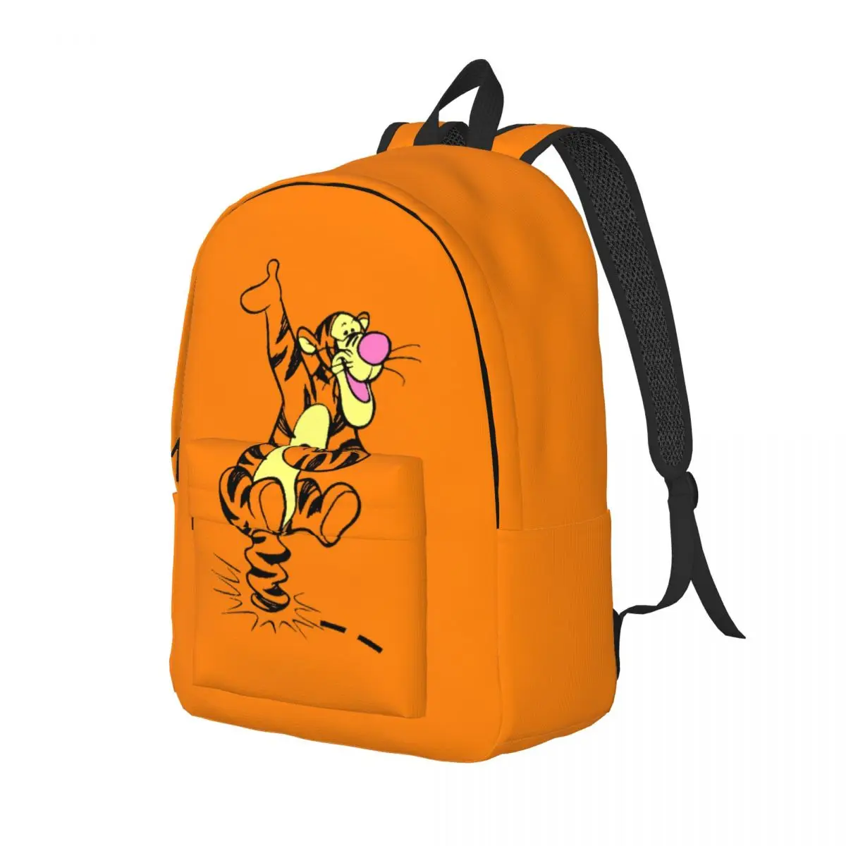 Custom My Friends Tigger Pooh  Cartoon Laptop Backpack Men Women Casual Bookbag for College School Student Bags