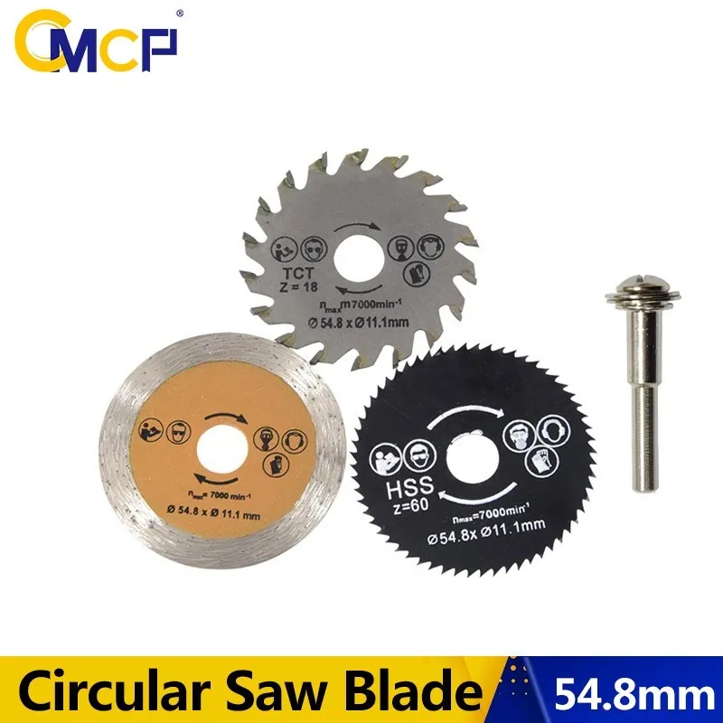 CMCP 18/30/60T Woodworking Saw blade Diameter 54.8mm Mini Circular Saw Blade High Quality Wood Cutting Blade