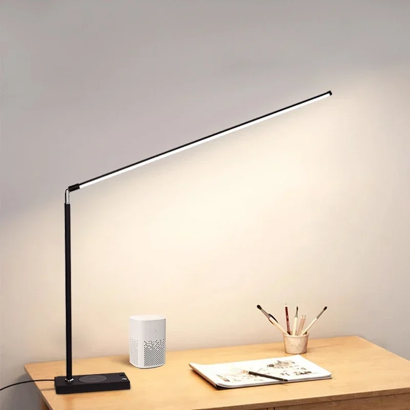 

Modern Minimalist Lines Led Eye Protection Floor Lamp Desk Reading Lighting Learning Children's Lamp Foldable Led Floor Lamp