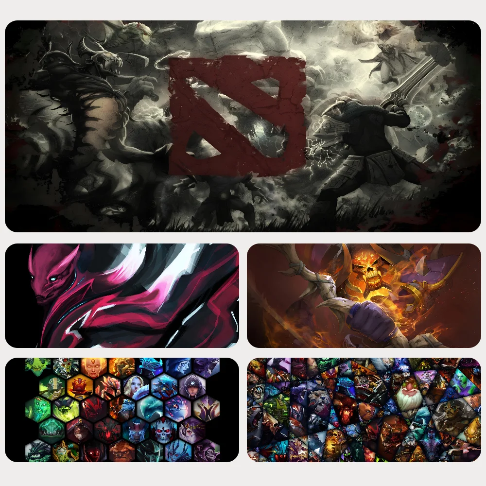 

Dota 2 Anime Mousepad Mouse Mat Desk Mat With Pad Gaming Accessories Prime Gaming XXL Keyboard Pad Padding Mat