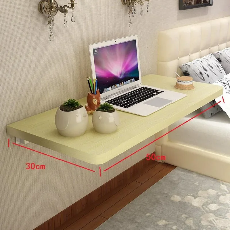 Mesa de pared para el hogar, escritorio de comedor plegable, escritorio de computadora colgante Simple, mesa montada en la pared sin taladro,