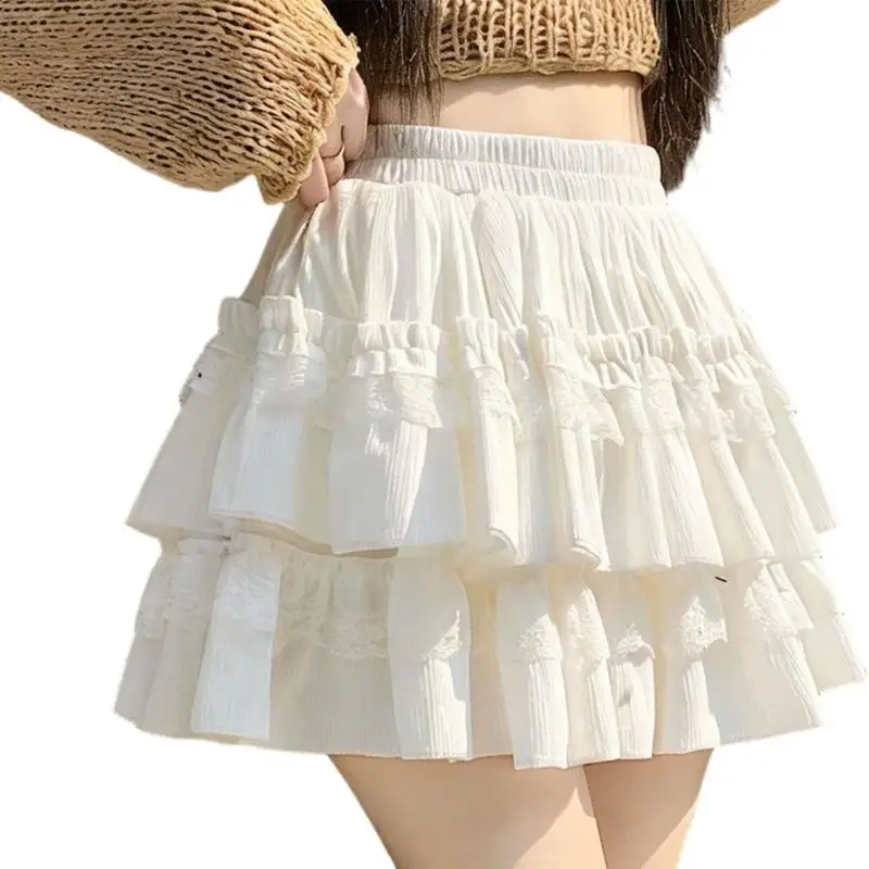 Váy nhung thời trang nữ cạp cao xếp ly viền xếp tầng mang đến sự thoải mái và tạo kiểu cho nhiều dịp khác nhau