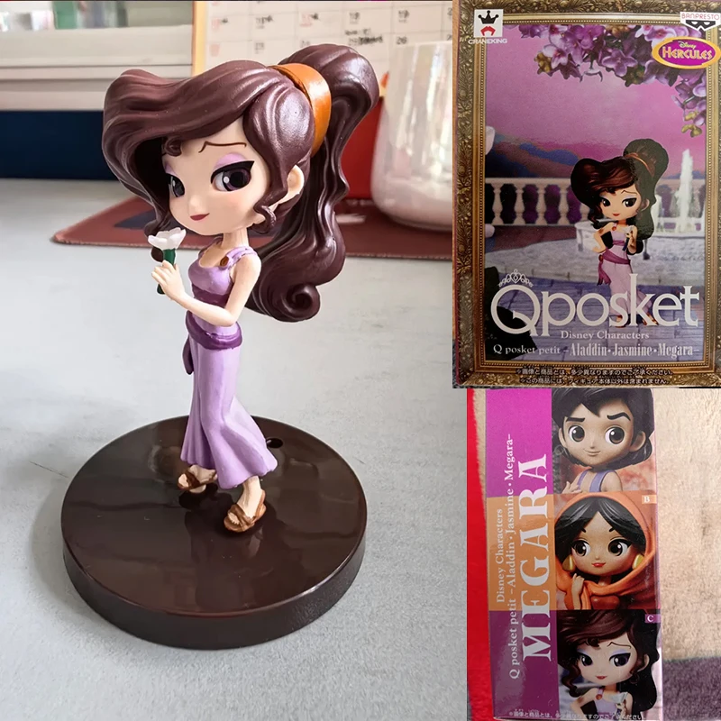 Bandai Original Disney Anime Figure Megara Ursula Vanessa Villain Doll Q Version Kids Toys Girl'S Birthday Model Cute Toy Gift ﻿