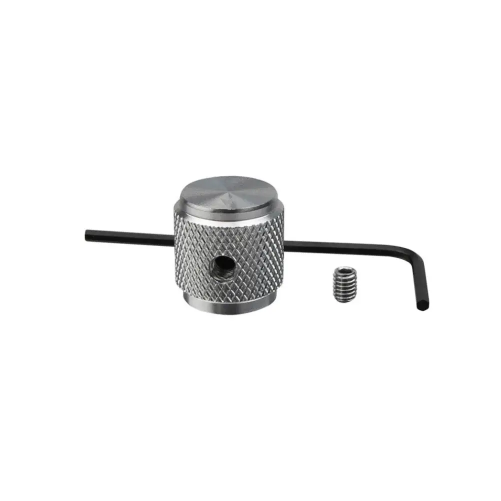 2Sets Electric Guitar Volume Knob Metal Durable Brass Timbre Knobs Easy Install Guitar Bass Control Accessories Silver