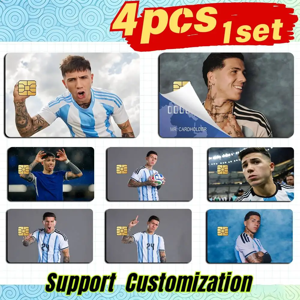 Super E-Enzo F-Fernandez Argentina Radar  Card Stickers for Bank Access Protective Waterproof Film Cover Sticker Gift