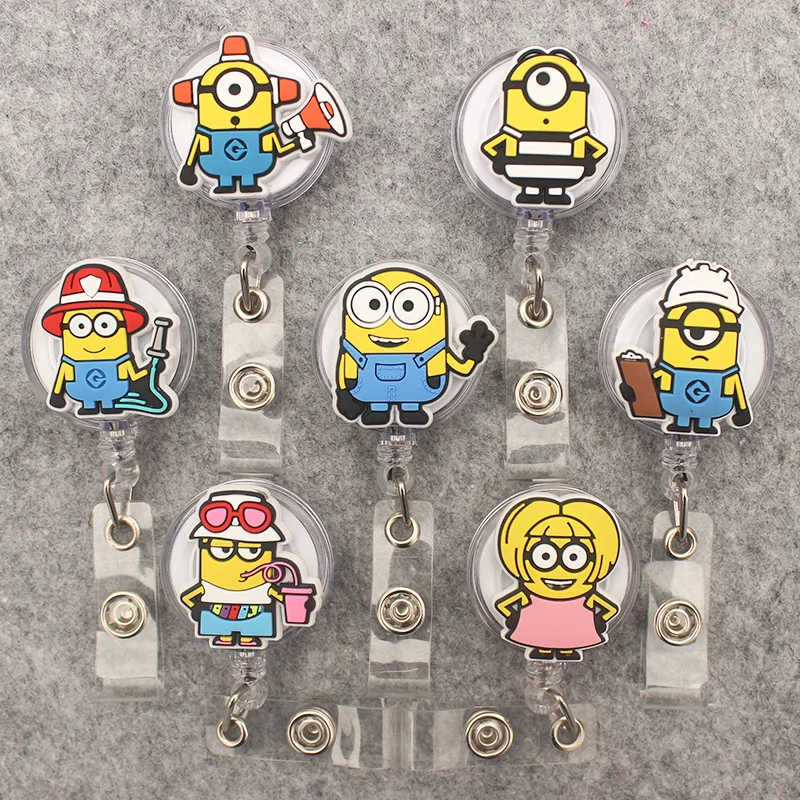 Cartoon Funny Boys Style Retractable Badge Reel For Nurse Doctor Card Holder Office Hospital Supplies Boy Girl Name Card