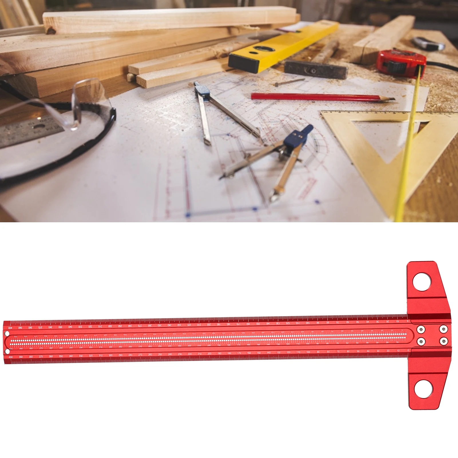 T 자 알루미늄 합금 이동식 목공 스크 라이버 아트 프레이밍 제도 도구 T 유형 스크 라이버 목공 스크 라이버 자