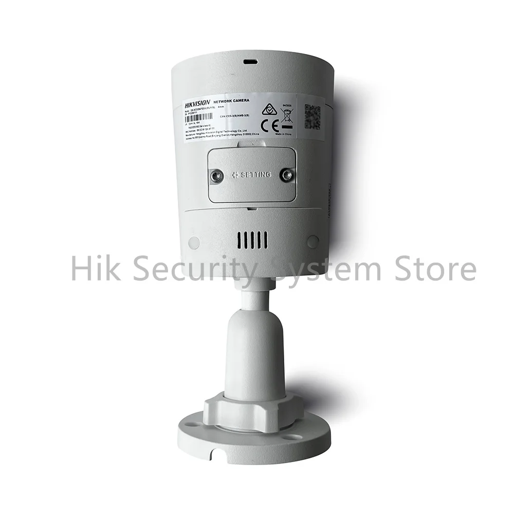 Hikvision DS-2CD2087G3-LI2UY/SRB 8MP スマート ハイブリッド ColorVu 固定バレット ネットワーク カメラ IR 照明 25 メートル IP66