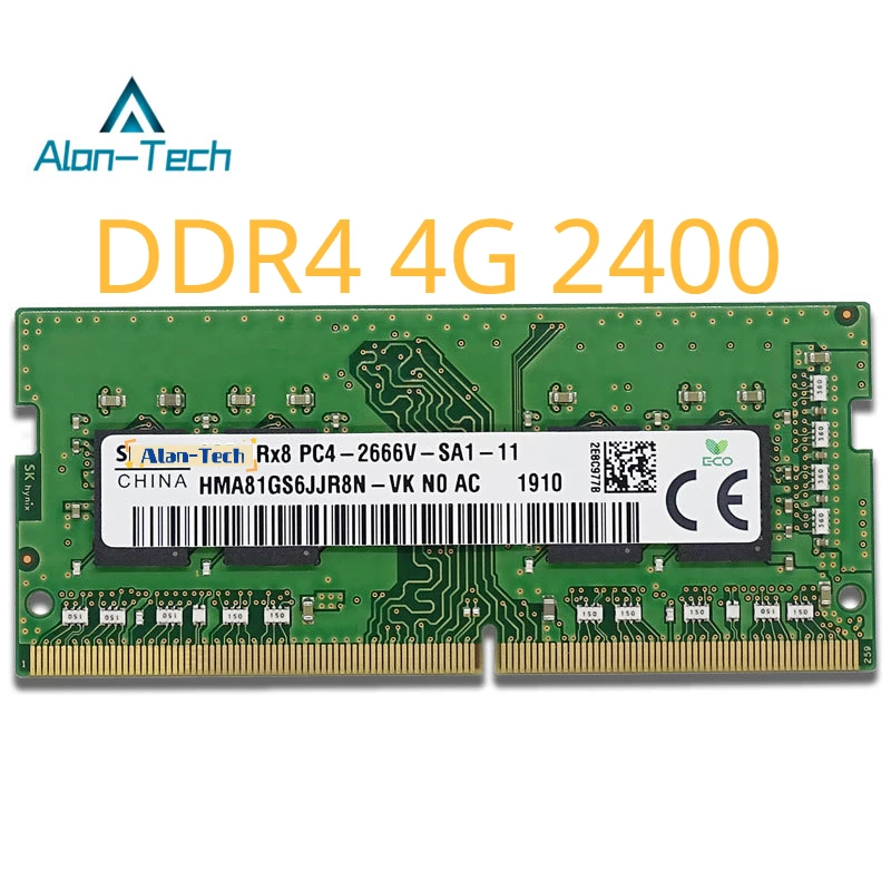 ل H-ynix أصيلة الأصلي DDR4 4G ذاكرة دفتر 2400h