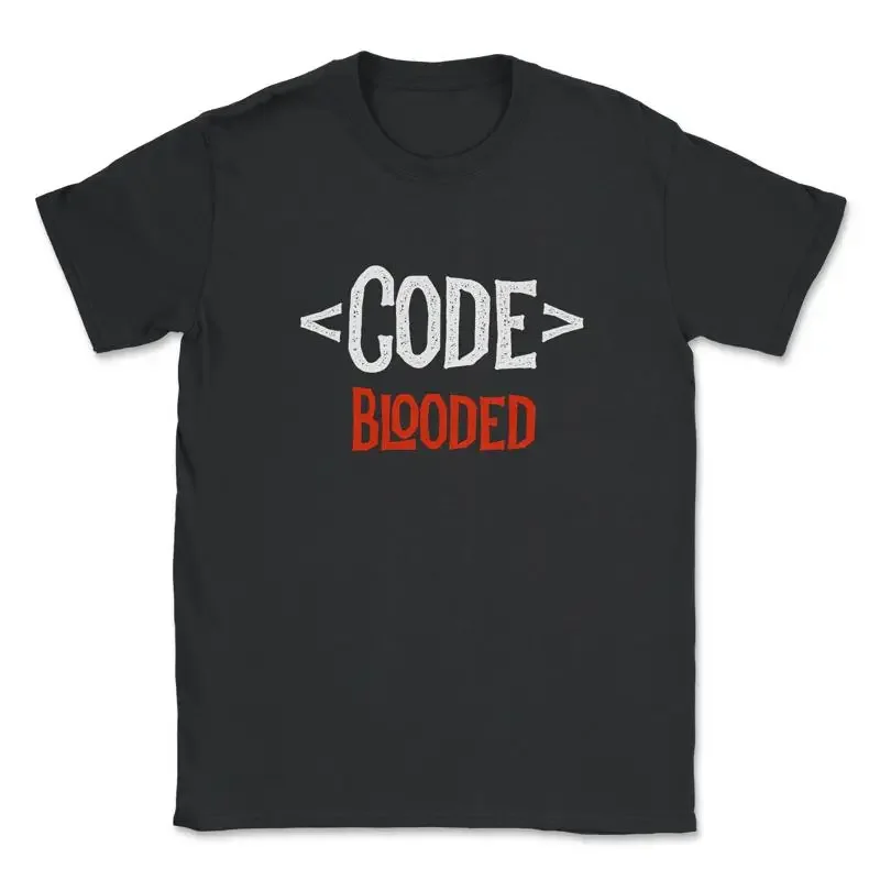 Developer T Shirt Code Blooded Coding Coder Programming