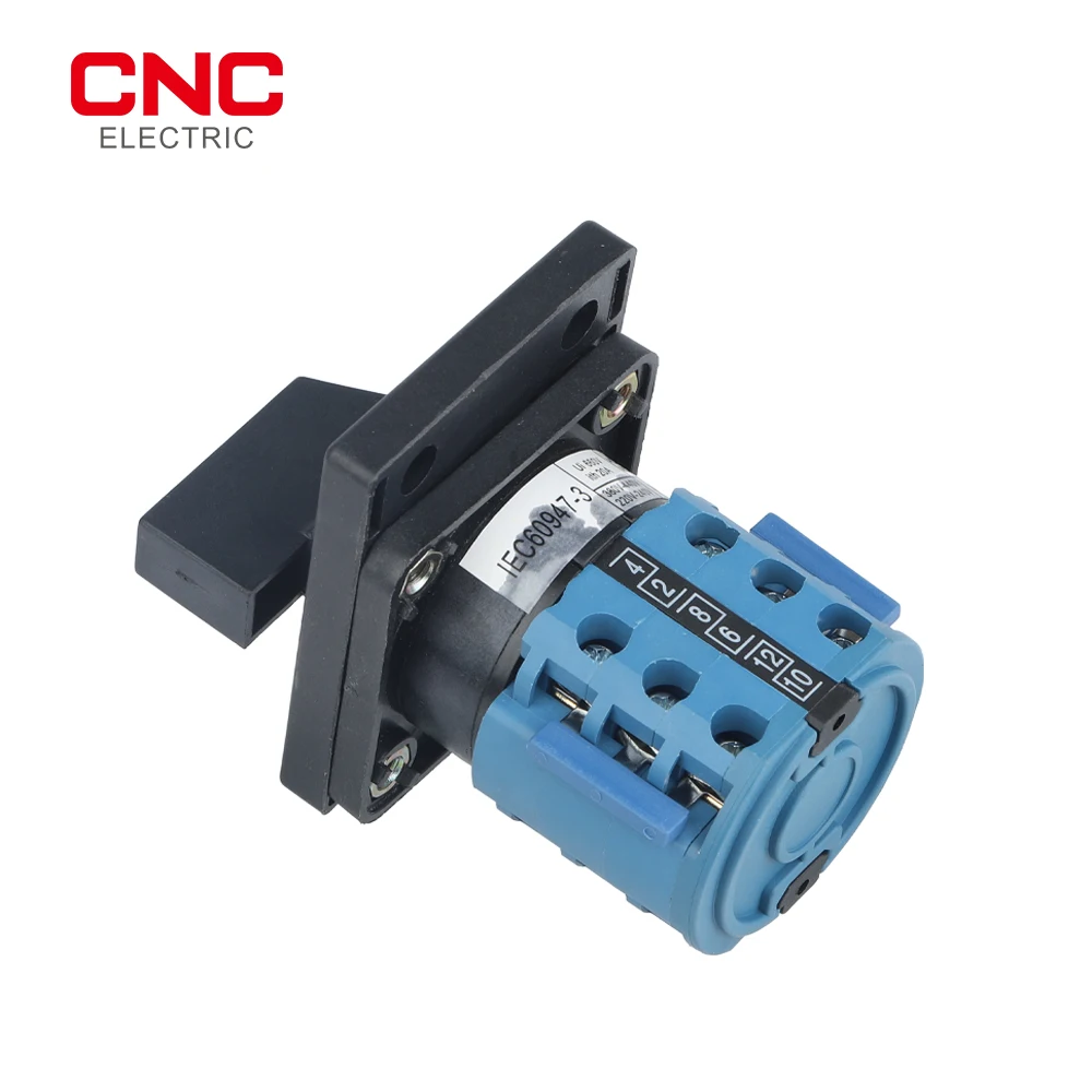 CNC LW28-20A AMMETER 660V 20A 4-Position 3Poles Panel Mount  Rotary Selector Changeover Switch