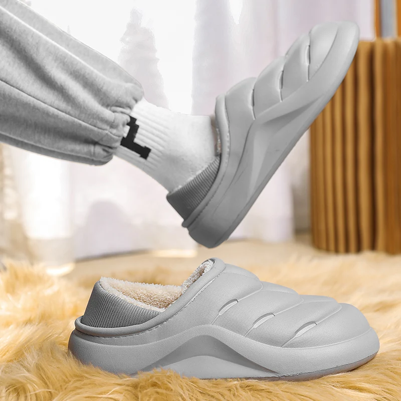 

Зимние мужские хлопковые тапочки, мягкая теплая женская обувь без шнуровки, уличная повседневная мужская обувь, удобная цветная мужская обувь, женская обувь