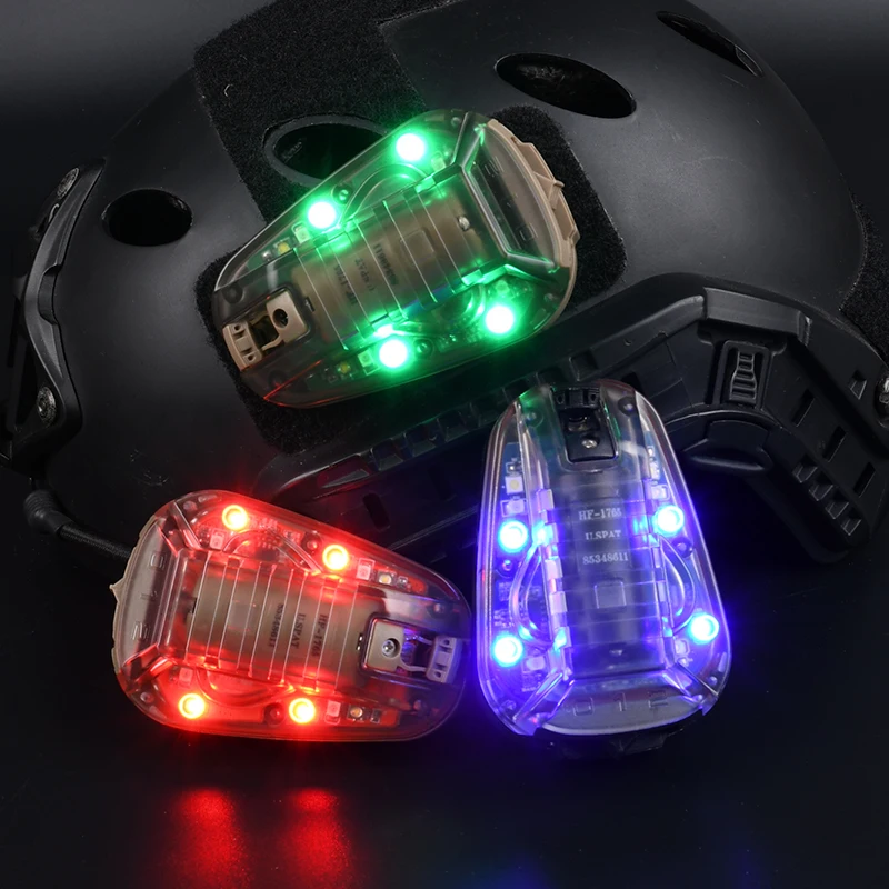 WADSN STAR 6 GEN3 Airsoft กันน้ํา Fast HELMET Light สีแดงสีเขียวสีฟ้า IR Strobe Light Outdoor Survival ความปลอดภัยสัญญาณแฟลชโคมไฟ