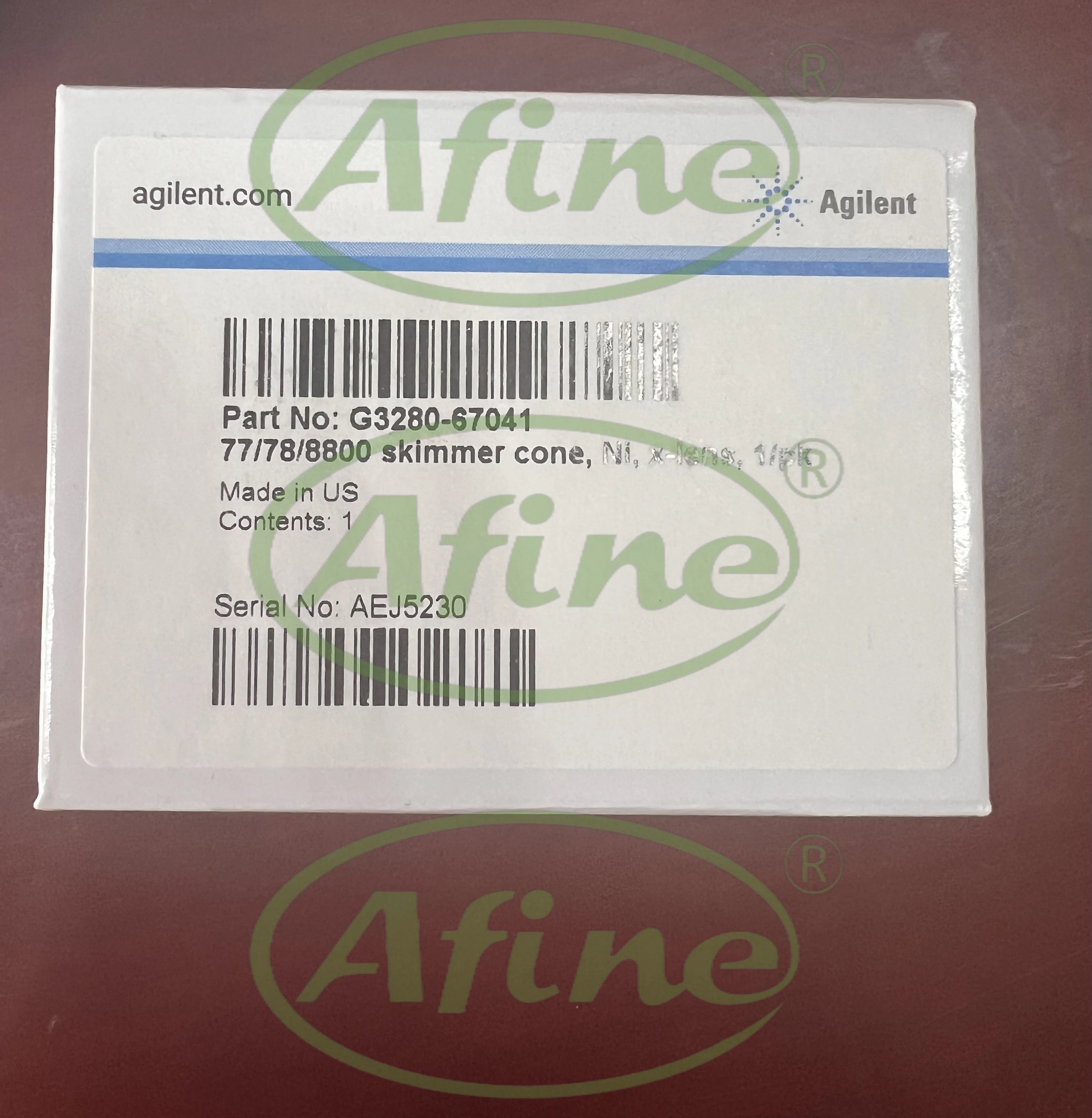 AFINE Agilent Sampling Cone G3280-67041 7700,7800,7850,8800 ICP-MS Nickel Interceptor Cone G3280-67040,G3280-60608 for x-lens