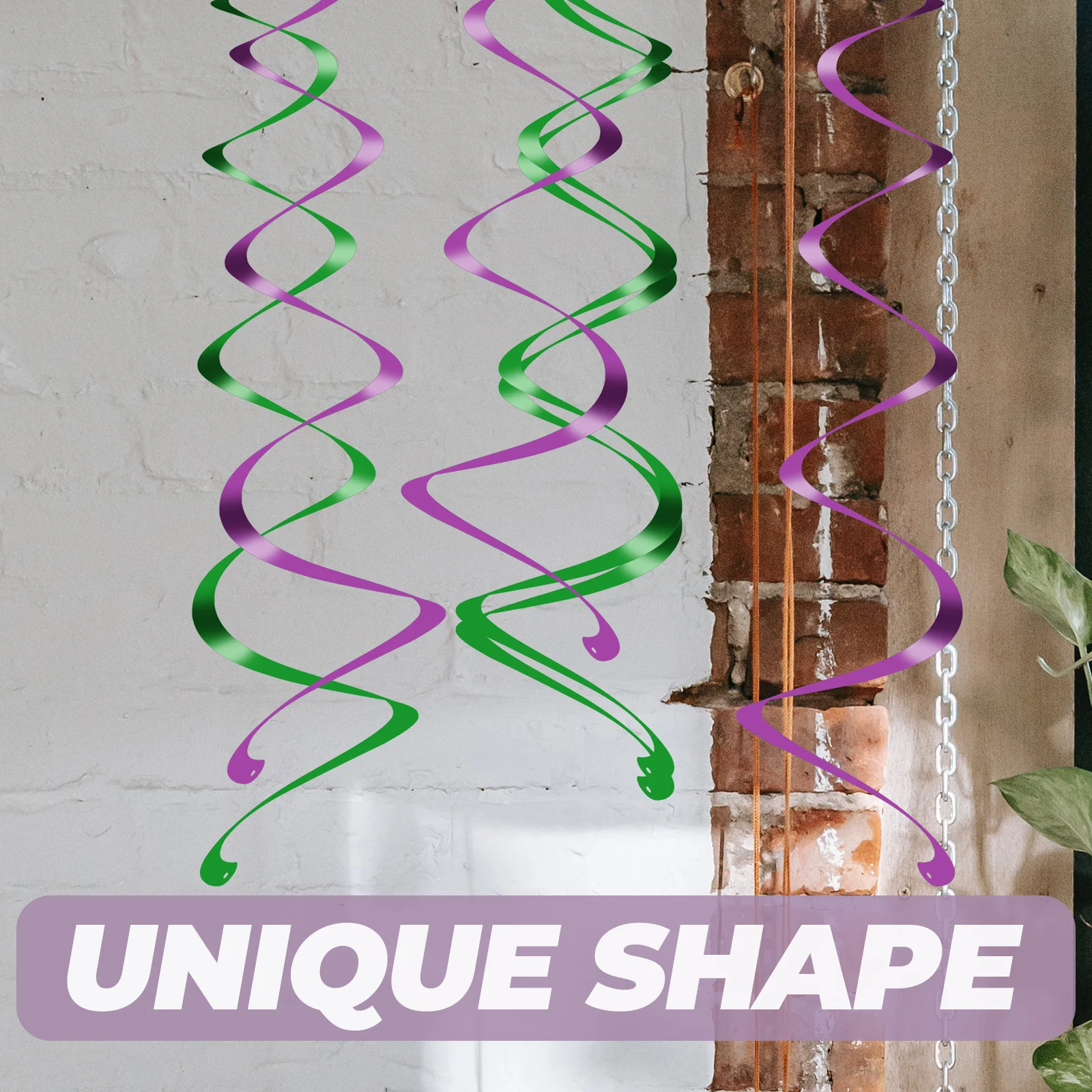 

30 Pcs Spiral Birthday Oh Artificial Halloween Hanging Swirls Cute Party Decorations Ceiling for