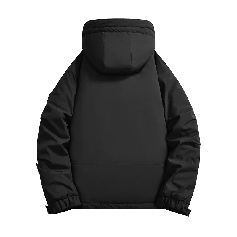 شحن مجاني سترة الشتاء الحرارية الرجال يندبروف مقاوم للماء مقنعين سترة معطف في الهواء الطلق على الجليد ملابس العمل سترة أنوراك الدافئة #2
