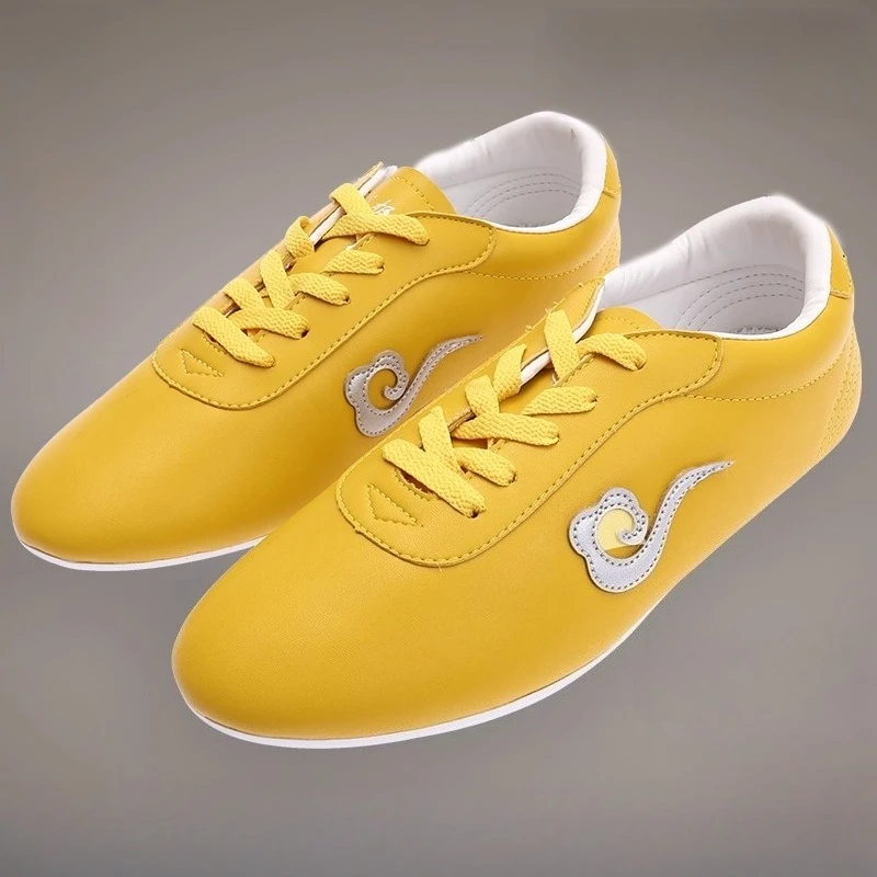 أحذية الكونغ فو الجلدية لتدريب فنون الدفاع عن النفس تاي تشي ووشو خفيفة الوزن وغير قابلة للانزلاق للرجال والنساء أحذية الممارسة التقليدية #3