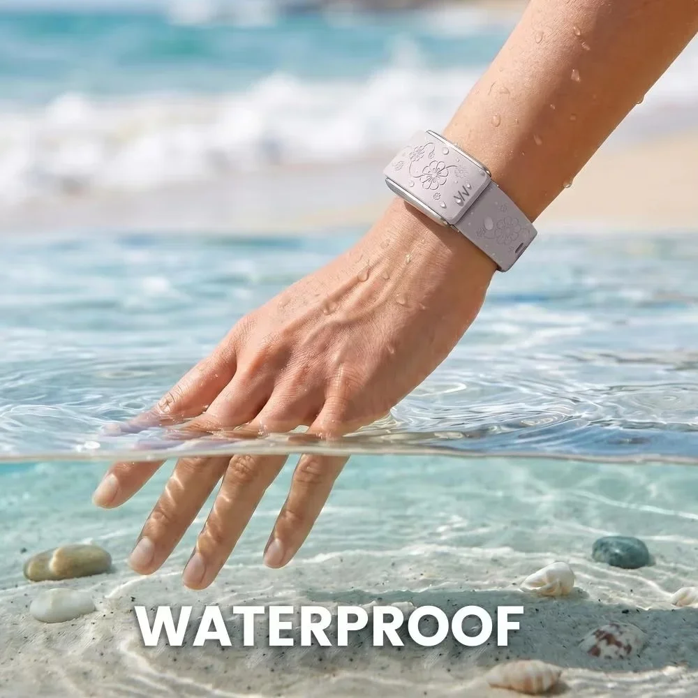 Waist Curved Floral Engraved Soft Silicone Replacement Strap For WHOOP 5.0 Adjustable Breathable Sport Band For Daily Workout