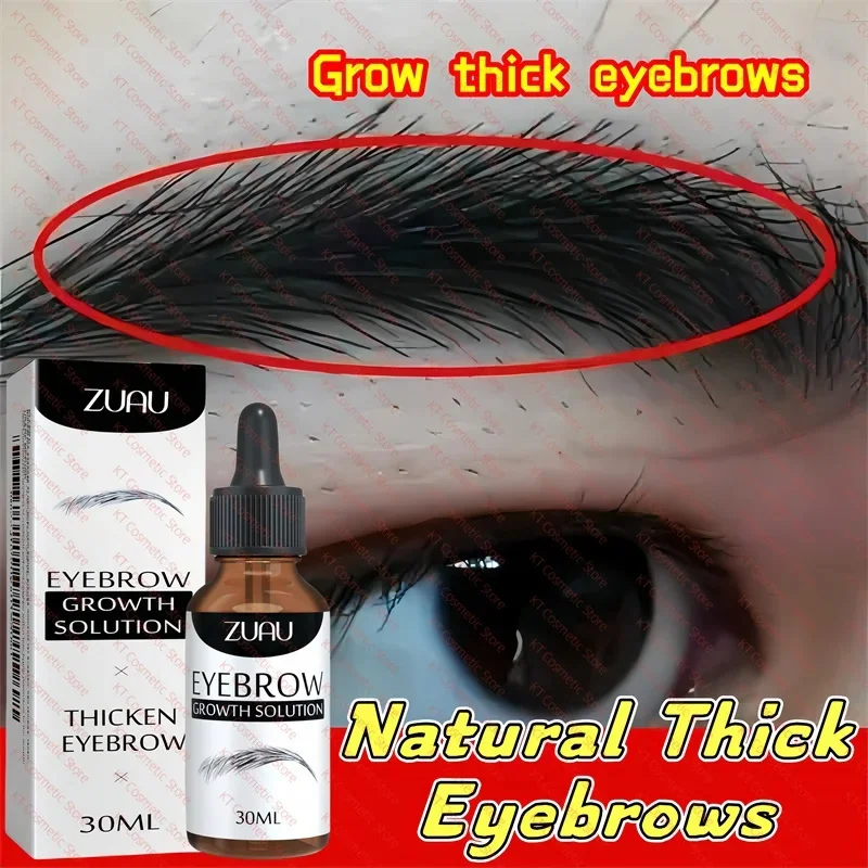 Augenbrauenwachstumsserum, Wimpern-Haarwachstum, Anti-Haarausfall-Produkt, verhindert Haarausfall, volleres, dickeres, verlängertes Augenbrauen-Make-up