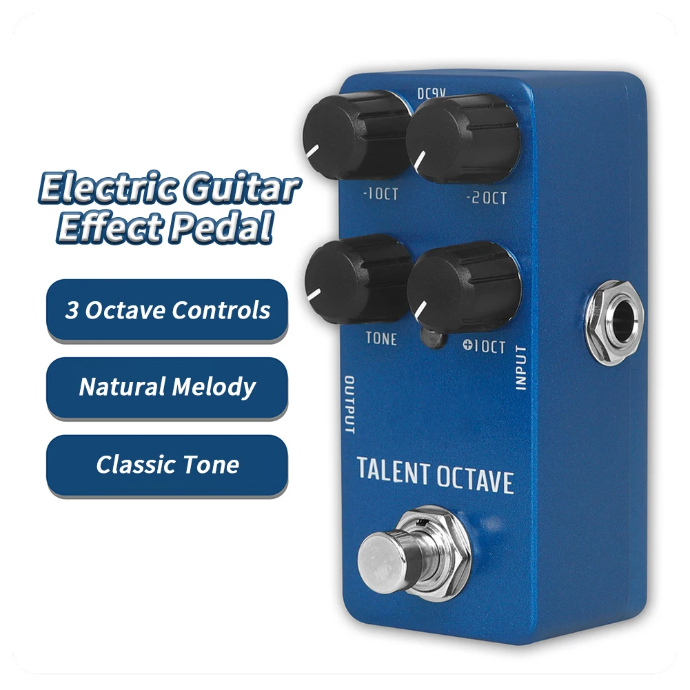 Guitar Effect Pedal Aluminum Alloy Mini Electric Guitar Effector With Foot Switch Musical Instrument Accessories