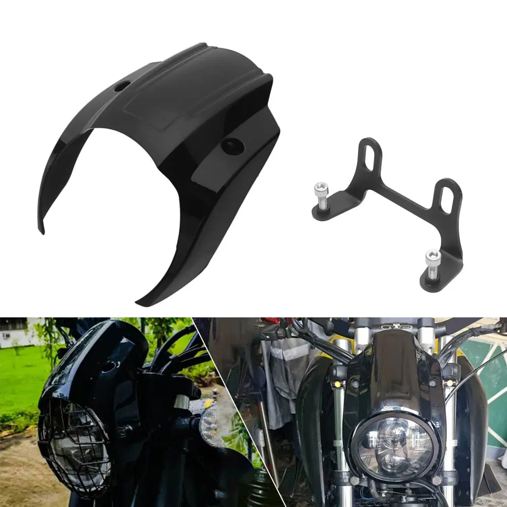 Motorcycle Gloss Black Fairing Cover Front Headlight Mask Cowl Fit For Harley Softail Street Bob FXBB 107 FXBBS 114 2018-2022