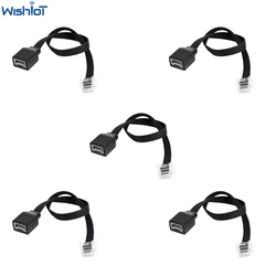 5PCS 25cm Extension Wire for WE-DO 2.0 Smart Hub Crystal Head Connector Cable Medium Motor MOC Power Fucntions Building Blocks