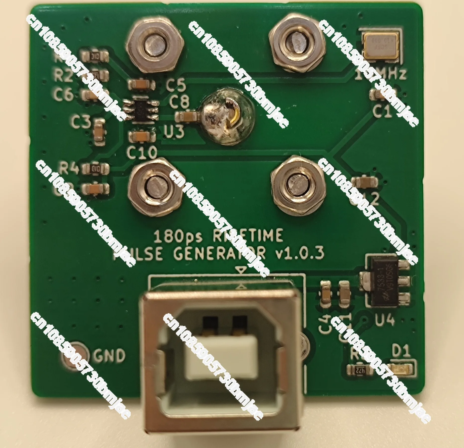 Fast edge pulse generator 180 picosecond rising edge Measurement of oscilloscope bandwidth TDR measurement