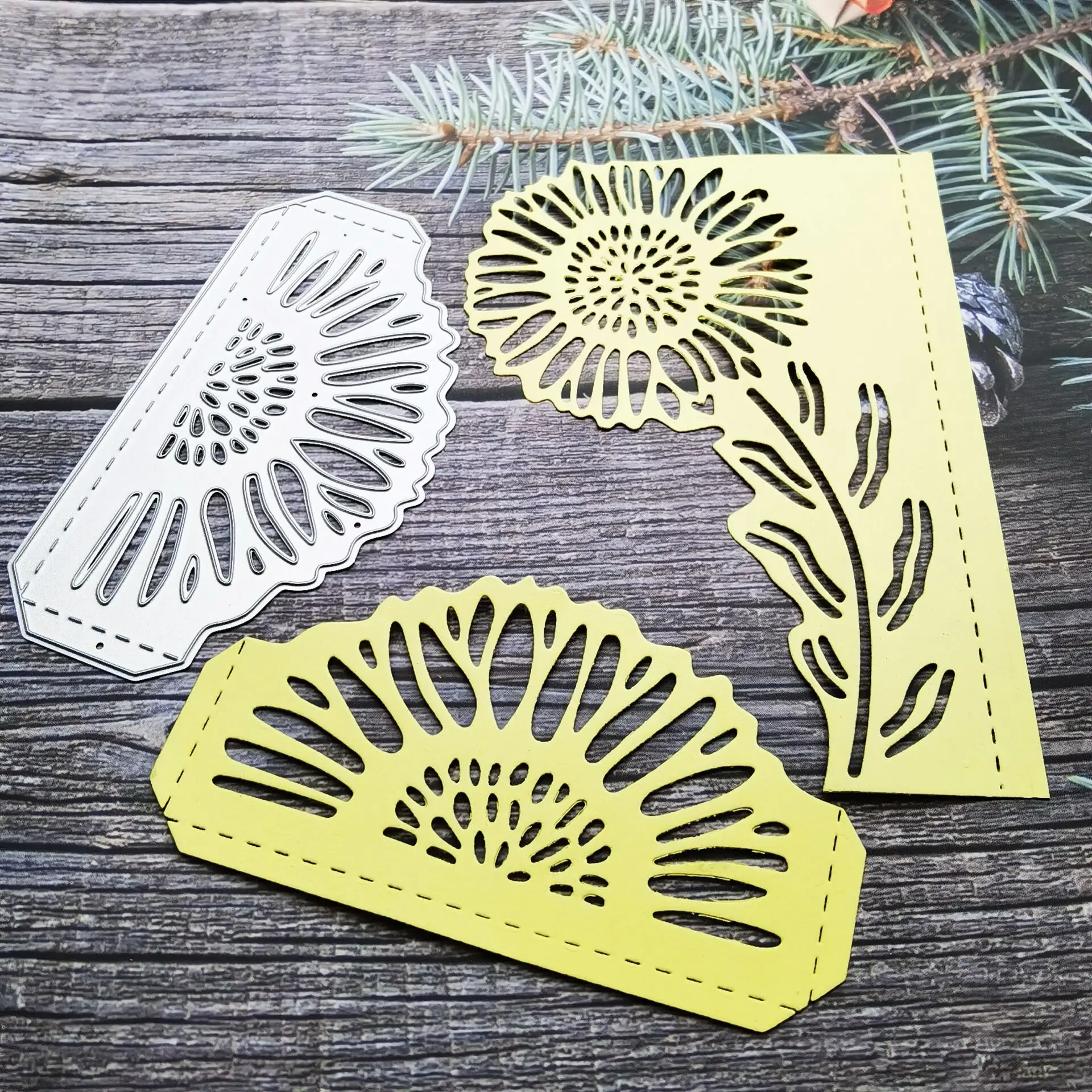 Metal Cutting Dies Chrysanthemum Sunflower Stencils for DIY Scrapbooking/Photo Album Decorative Embossing Paper Card Decoration