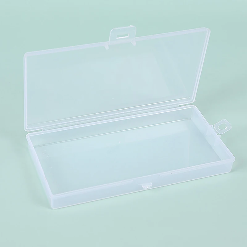 PP Transparent Plastic Large Rectangular PP Empty Box Mask Storage Box