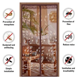 Magnetic Screen Door -Magnetic closed mesh screen , Heavy Duty, Hands Free Mesh Partition Keeps Bugs Out - Pet and Kid Friendly