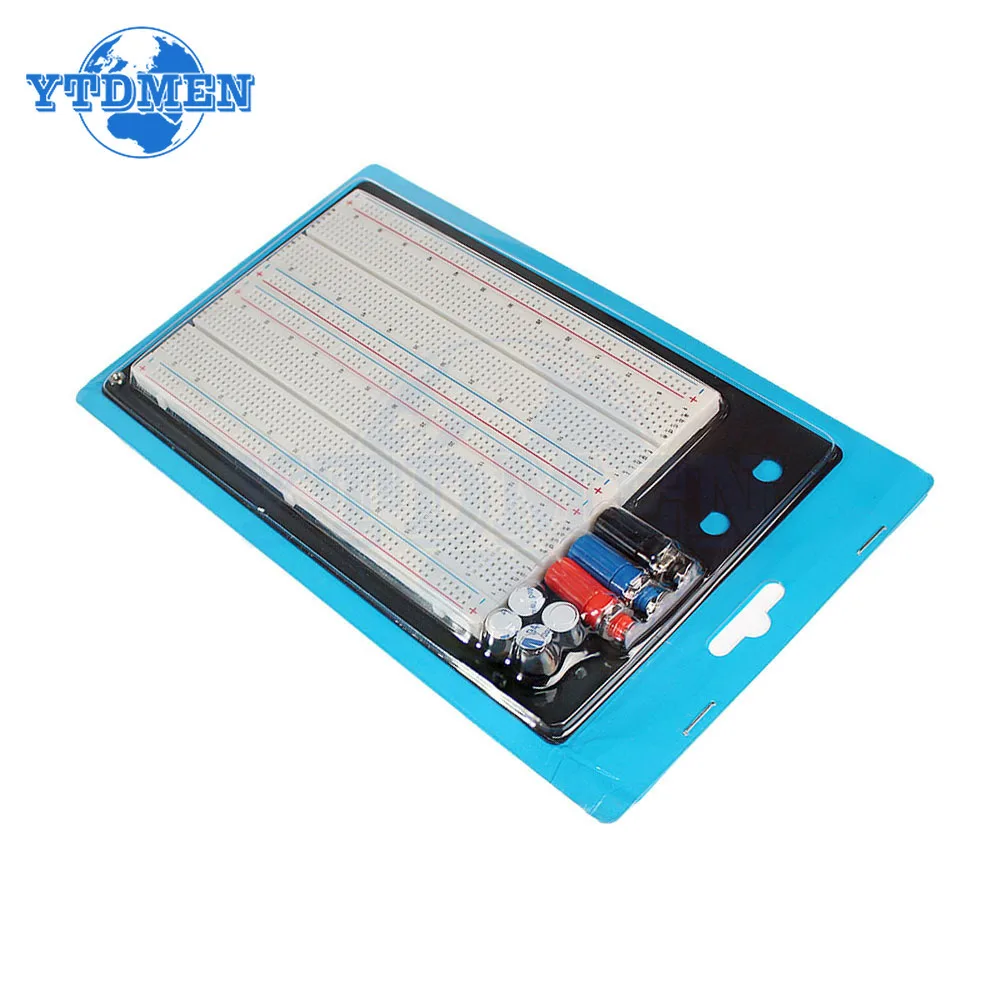 طقم أسلاك توصيل معزز اللوح ZY-204 1660 فتحة اللوح التجريبي + 65 قطعة أسلاك إلكترونية لتقوم بها بنفسك لوحة دوائر كهربائية ، لاردوينو #6