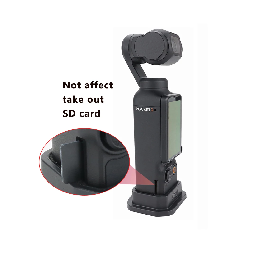 DJI Osmo Pocket 3 데스크탑 스탠드 홀더용 지지 베이스 DJI Pocket 3 액세서리용 핸드헬드 짐벌 카메라 어댑터 38mm