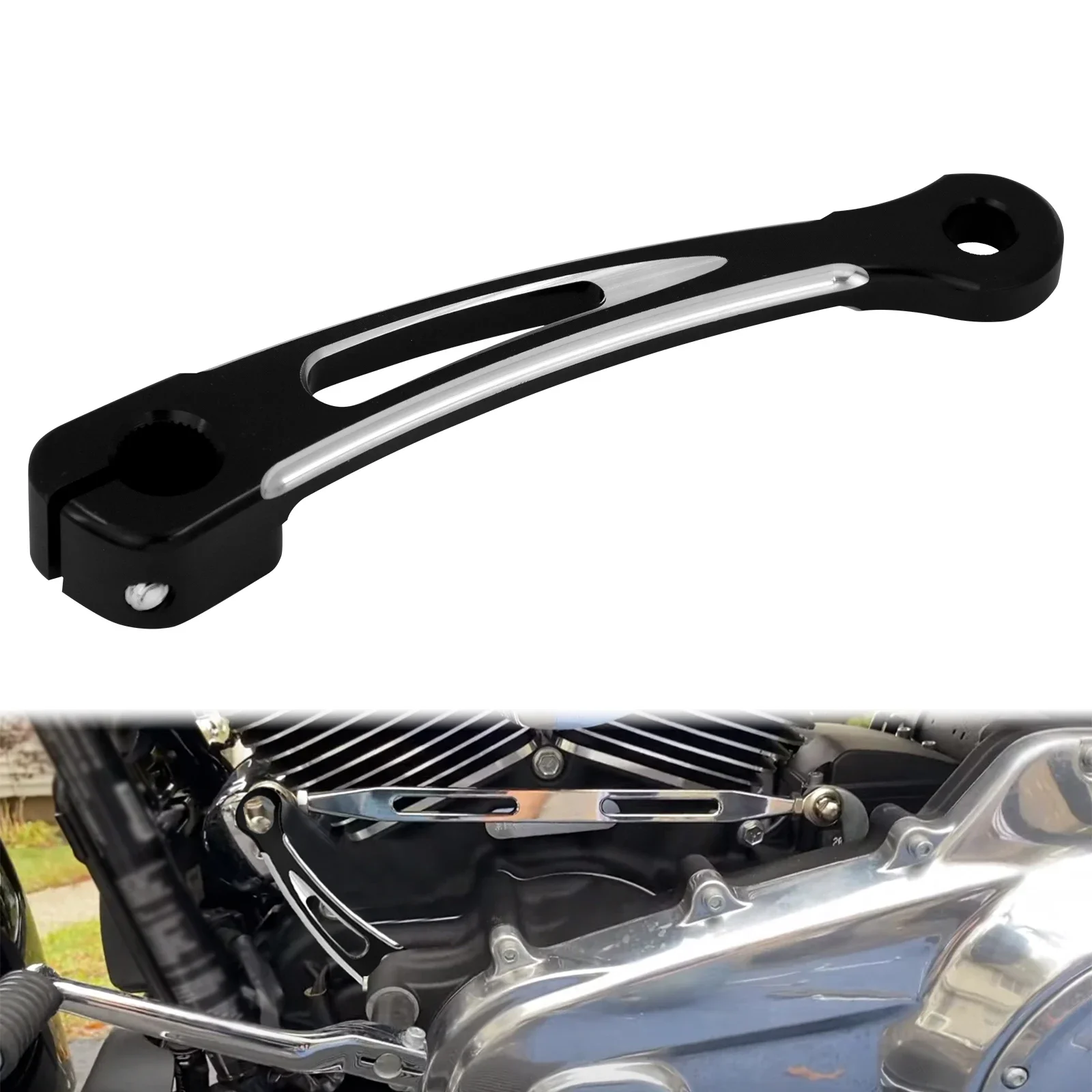 Motorcycle Inner Shift Shifter Shaft Lever Arm Rod For Harley Softail Breakout Fat Boy Touring Electra Road Glide CVO FLHR FLHT