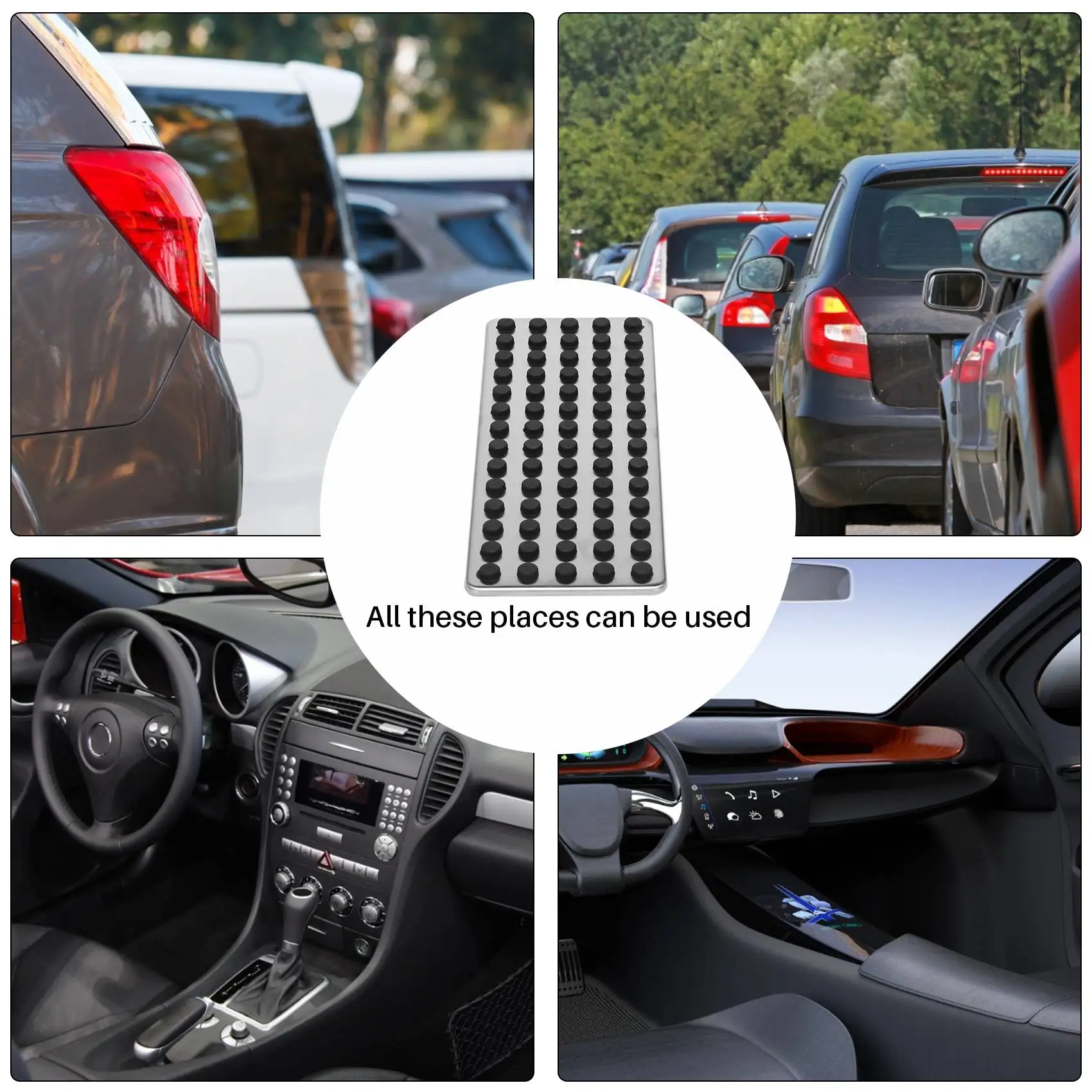 ABHX-Steel Footrest Foot Rest Dead Pedal Pad Cover For Mercedes Benz A B C E S CLS SLK CLA GLA GLK ML G GL Series Car Styling